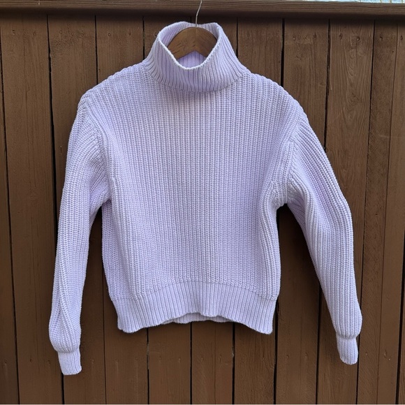 French Connection | Size XS Lavender Cableknit Sweater - Picture 6 of 14